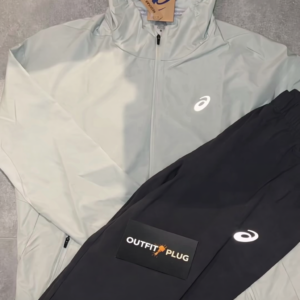 Asics - Witte vest + Zwarte broek